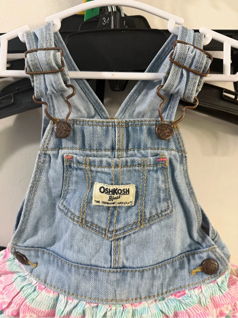 Osh Kosh Size 12 Months Overalls Dress